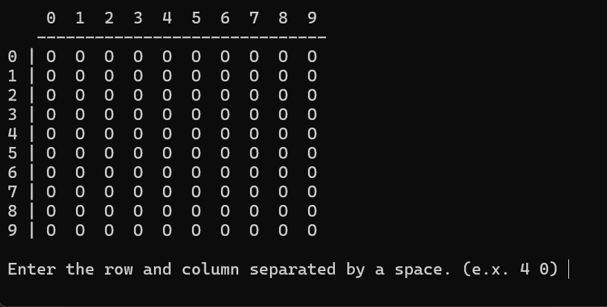 Minesweeper Demonstration 1